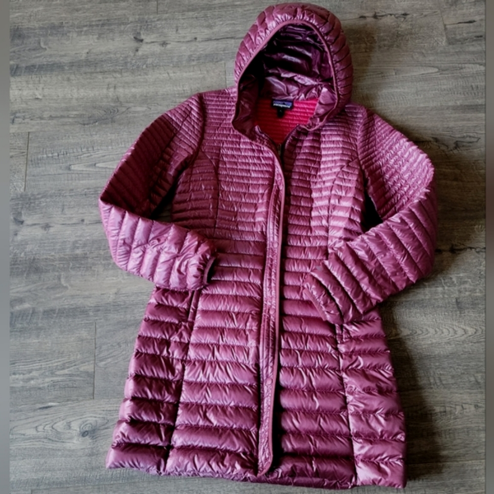 Patagonia Lightweight Fiona Parka M Oxblood Red 600 Fill - Picture 8 of 13